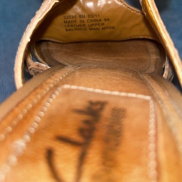 Clarks Beaded Wedge Sandals Straps Heels Summer Arch Support Shoes Womens Size 8 - Picture 9 of 13